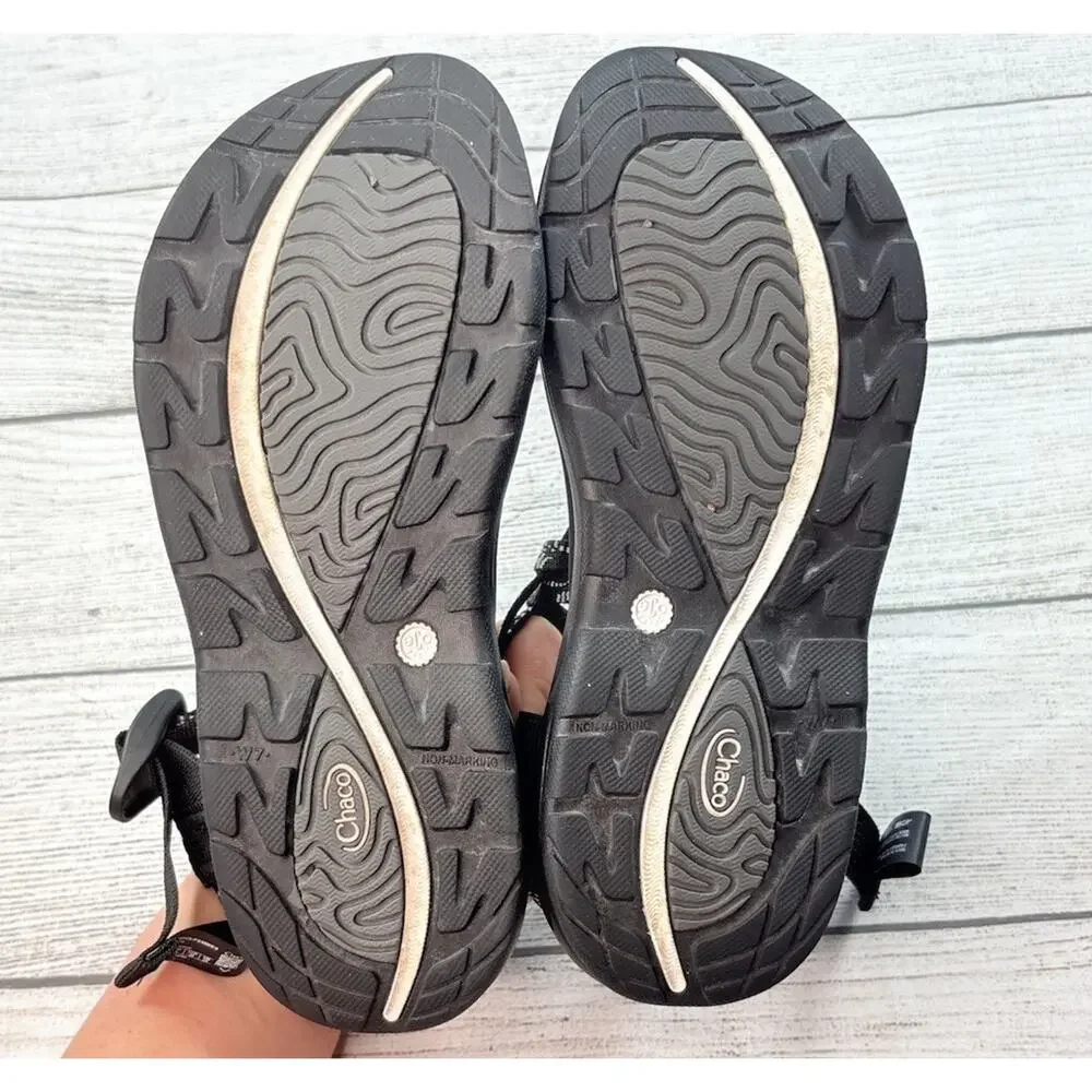 Chaco Z/Volv X2 Dash Black Strappy Sandal Adjustable Outdoors Women's Size 7